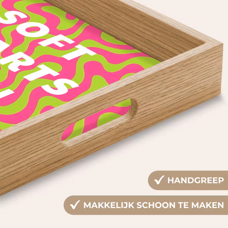 Dienblad - Abstract - Quote - Centraal - Roze — 5