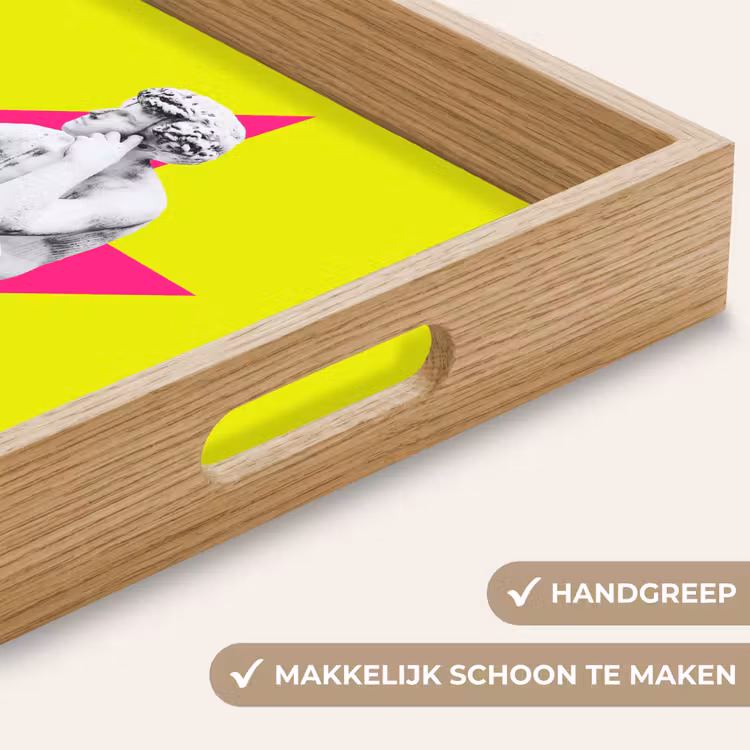 Dienblad - Beeld - Man - Bliksemschicht - Geel — 5