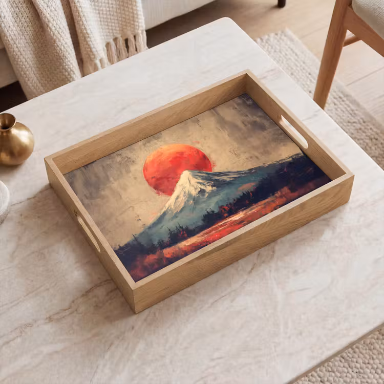 Dienblad - Bergtop - Sneeuw - Zon — 2