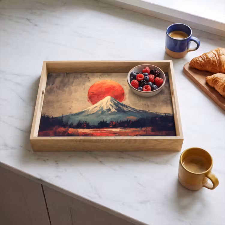 Dienblad - Bergtop - Sneeuw - Zon — 4