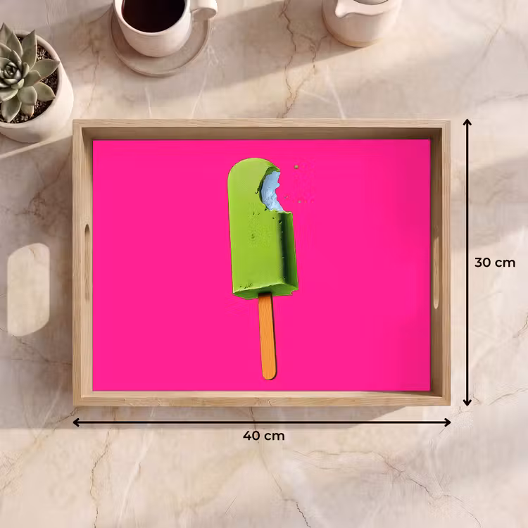 Dienblad - Ijsje - Stokje - Minimalistisch - Groen — 9