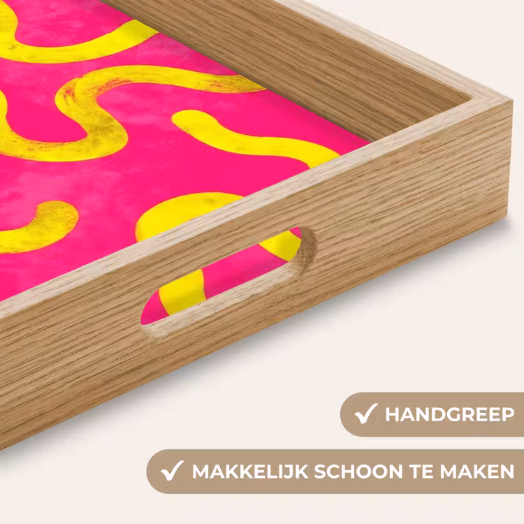 Dienblad - Lijn - Geel - Abstract — 5