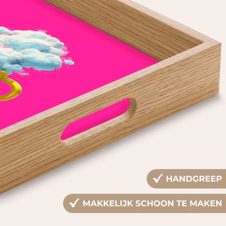 Dienblad - Mok - Wolken - Roze - Minimalitisch — 5