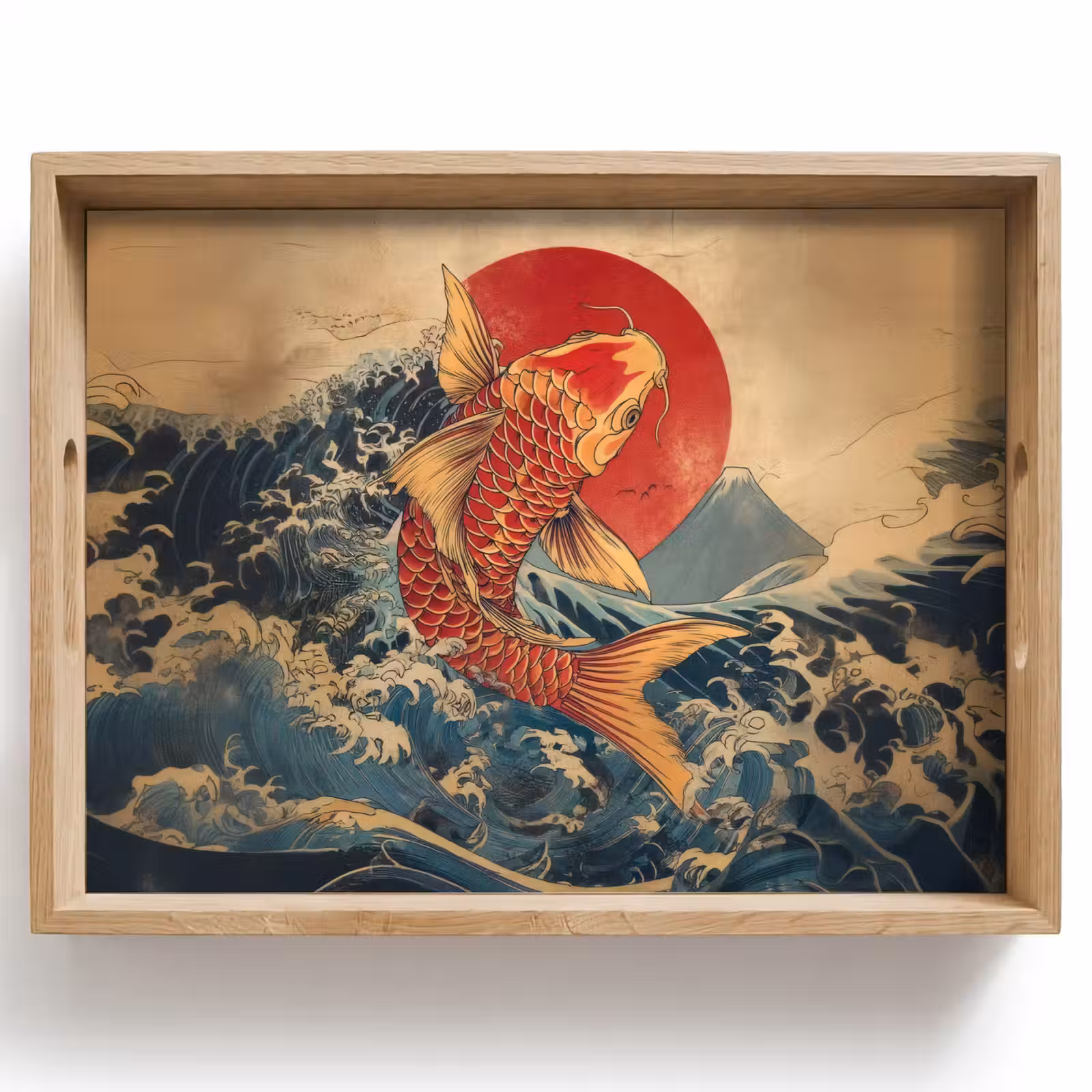 Dienblad - Koi - Zee - Golven - Zon — 1