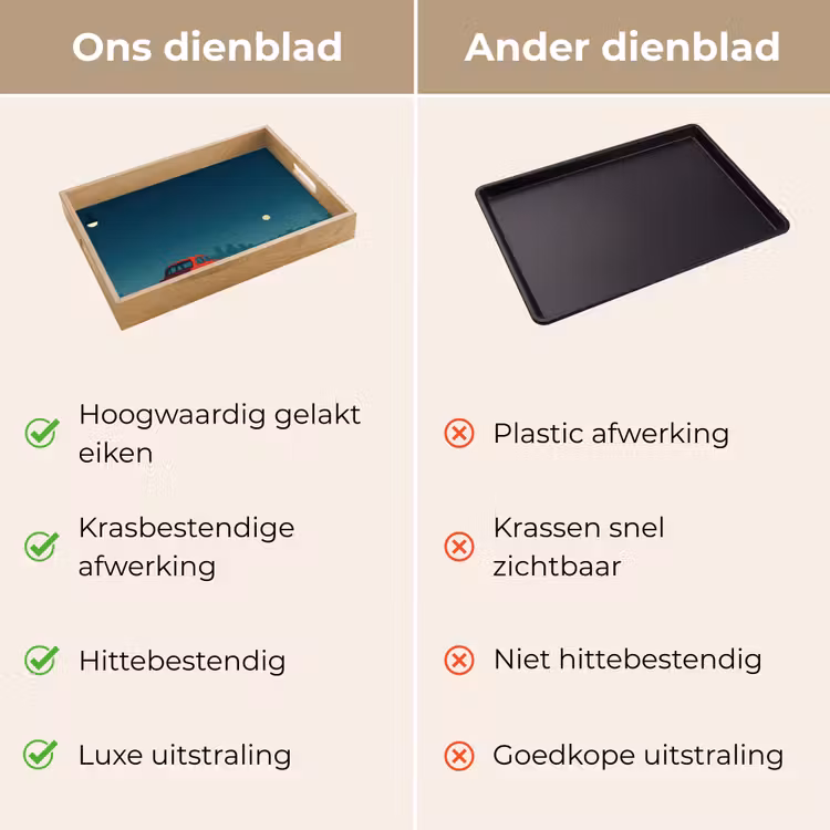 Dienblad - Auto - Volle maan - Uitkijkend over water — 3