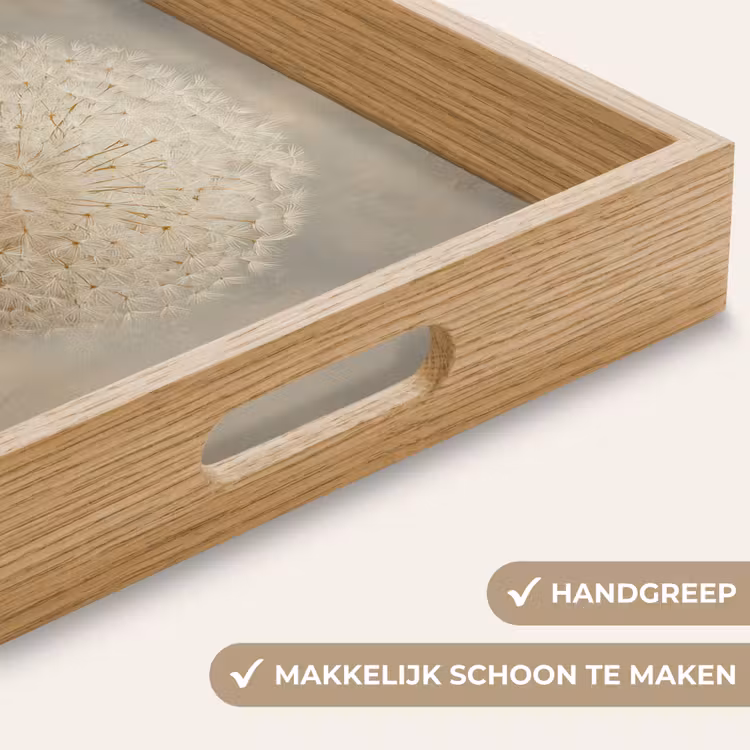 Dienblad - Dromerig - Beige - Paardenbloemzaadjes — 5