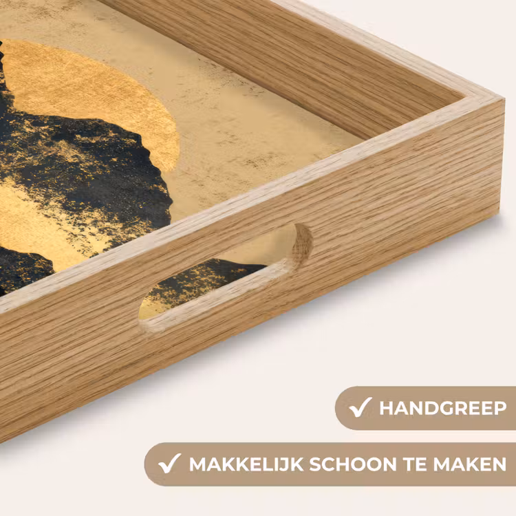 Dienblad - Gouden Bergen bij Maanlicht — 5