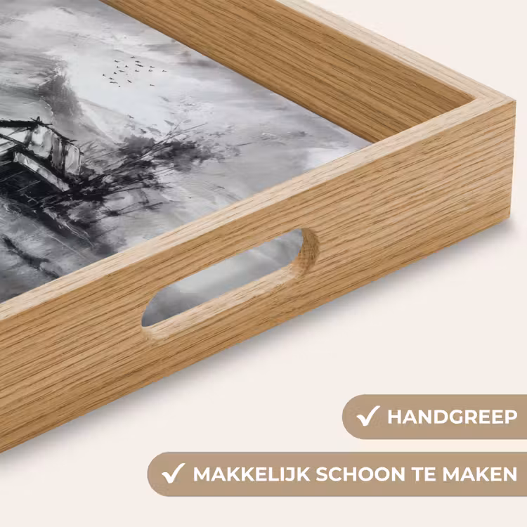 Dienblad - Hut - Grijs - Bergen - Mistig — 5