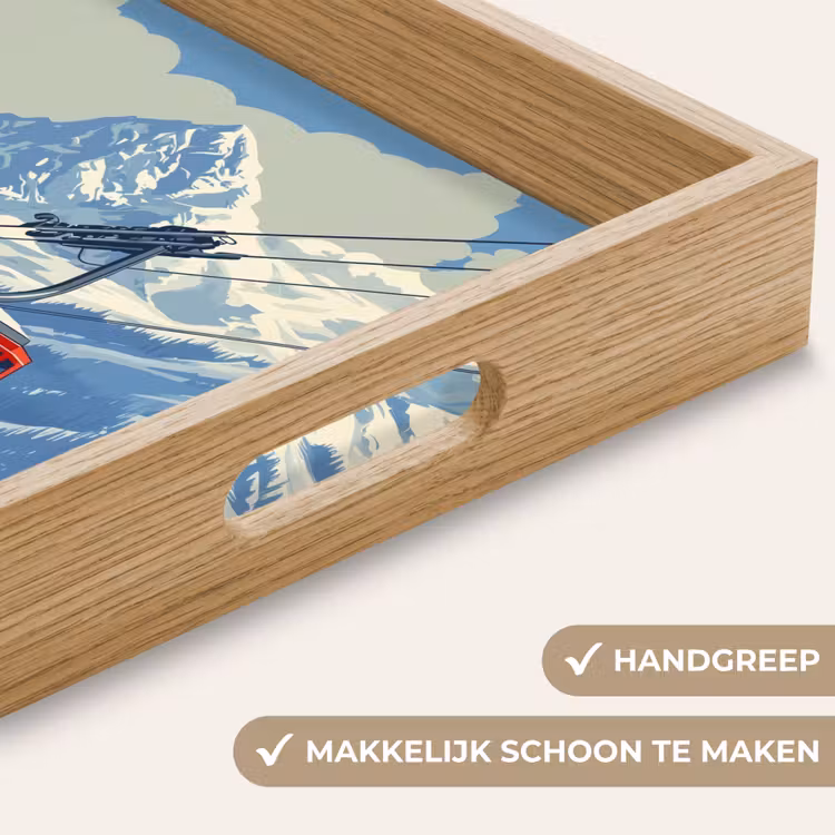 Dienblad - Kabelbaan - Sneeuw - Berglandschap — 5