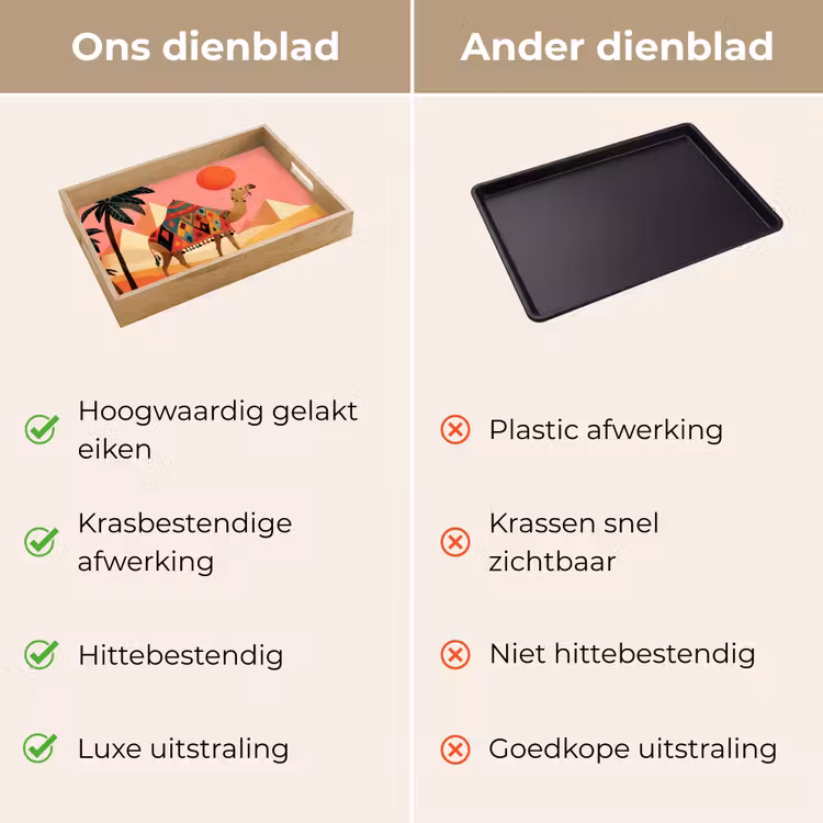 Dienblad - Kameel - Pyramides - Rode zon — 3