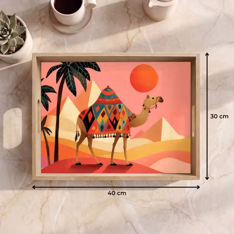 Dienblad - Kameel - Pyramides - Rode zon — 9