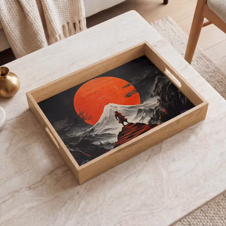 Dienblad - Krijger - Rode trappen - Zon - Berg — 2