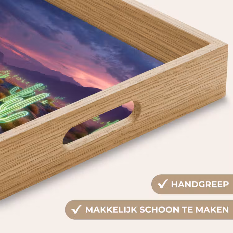 Dienblad - Neon cactussen - Woestijn - Zonsondergang — 5