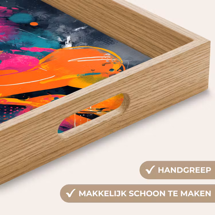 Dienblad - Abstract - Graffiti - Kleurrijk - Verfspatten — 5