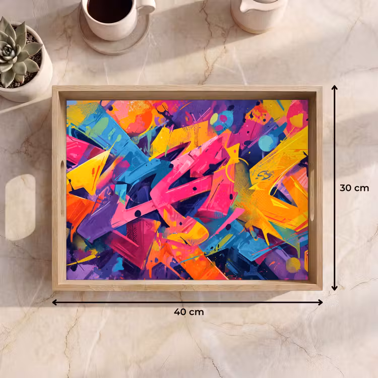 Dienblad - Abstract - Vormen - Kleurrijk — 9