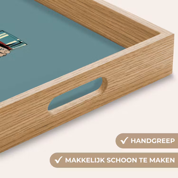 Dienblad - Arm - Glas - Pak - Blauw — 5