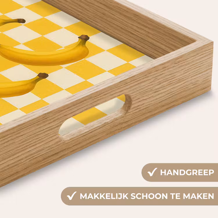 Dienblad - Bananen - Geel - Geblokt — 5