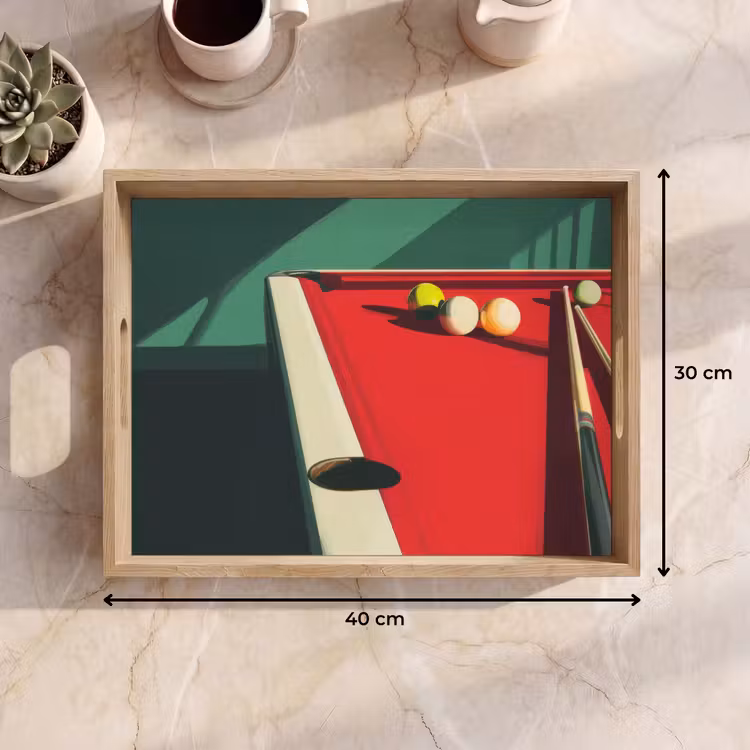 Dienblad - Biljarttafel - Ballen - Rood - Schaduw — 9
