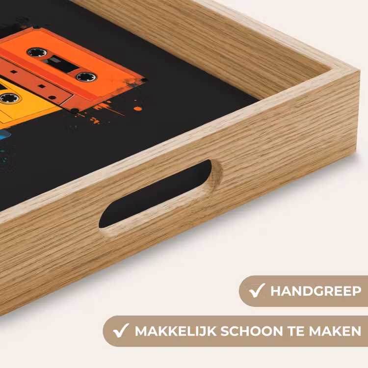 Dienblad - Cassettes - Kleurrijk - Verfspatten — 5