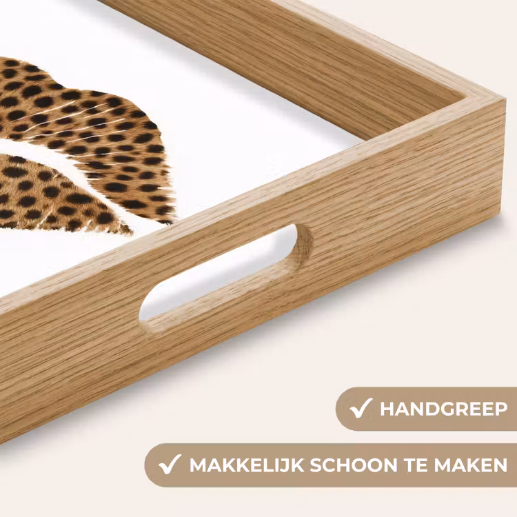 Dienblad - Lip - Panterprint - Minimalistisch - Wit — 5