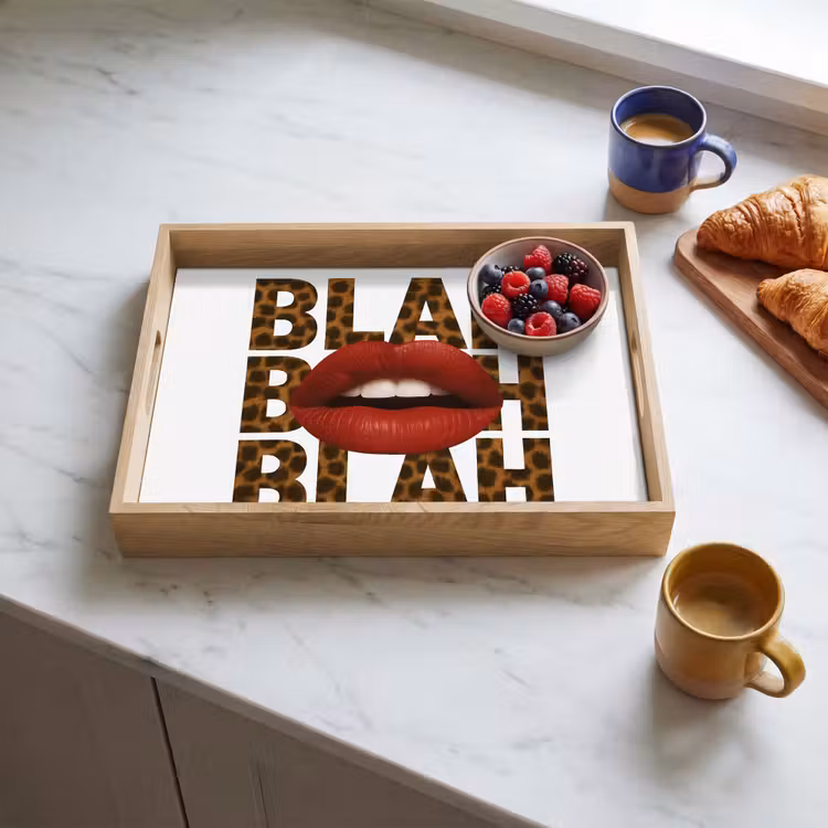 Dienblad - Lip - Rood - Quote — 4