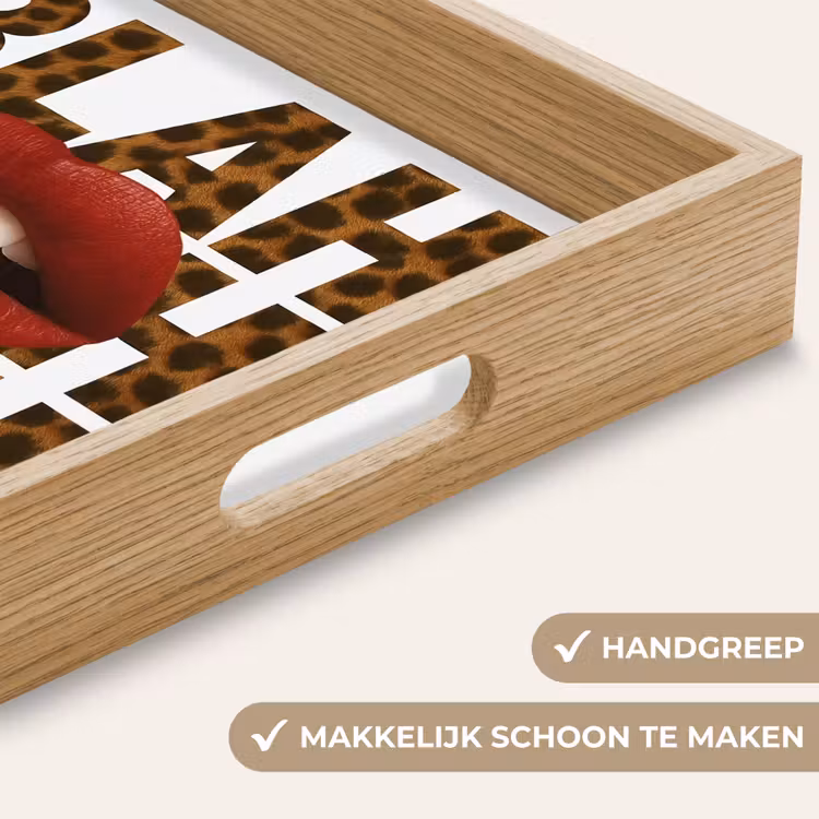Dienblad - Lip - Rood - Quote — 5