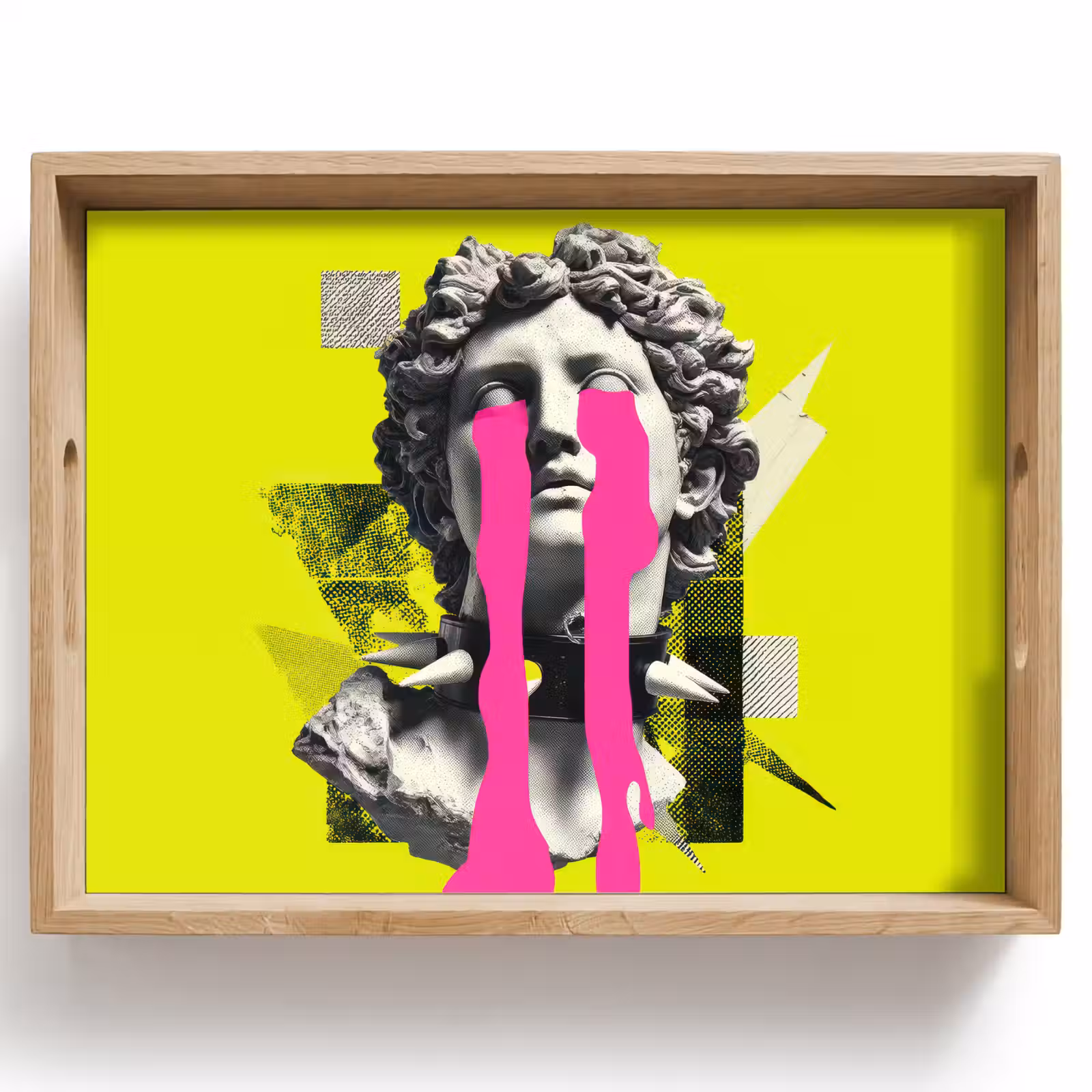 Dienblad - Buste - Verf - Geel — 1