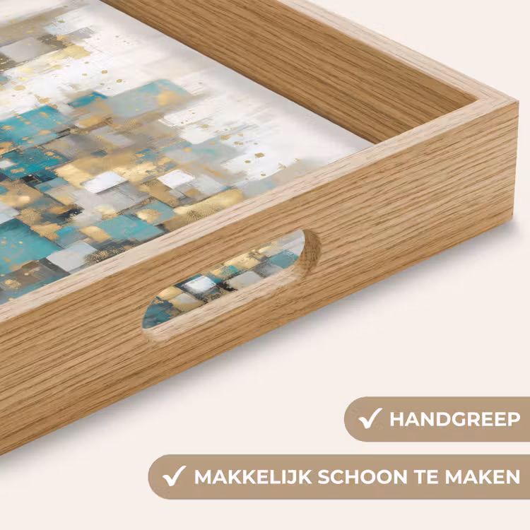 Dienblad - Abstract - Blokken - Goud - Skyline — 5