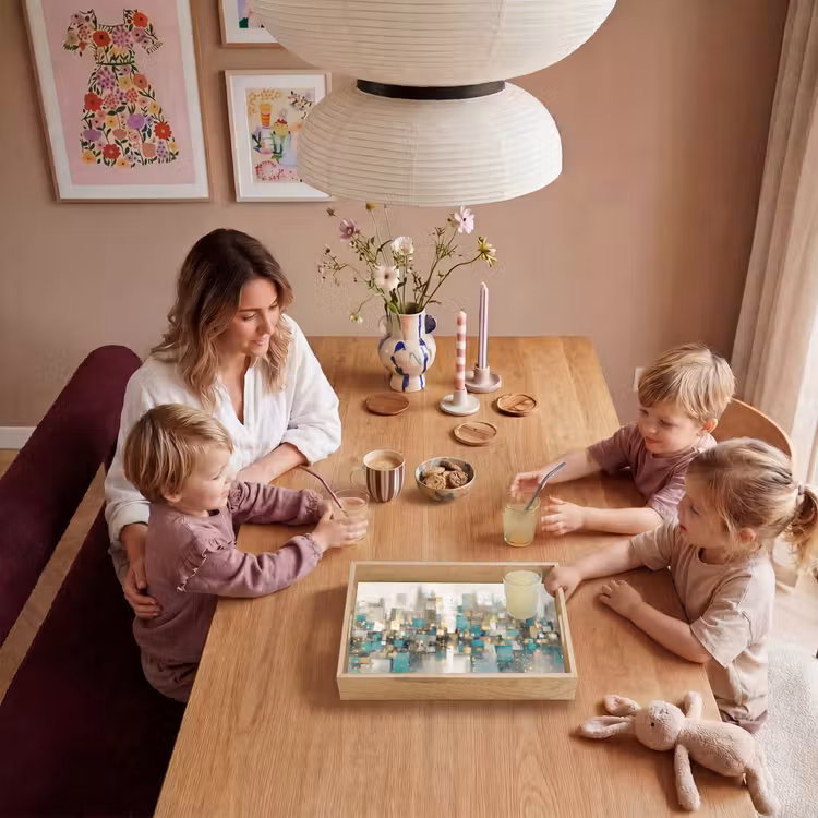 Dienblad - Abstract - Blokken - Goud - Skyline — 7