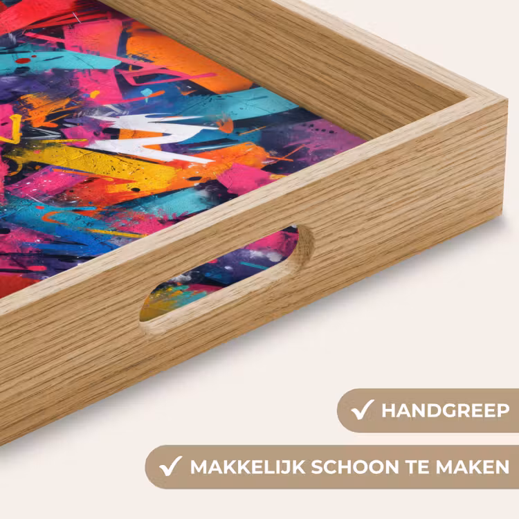 Dienblad - Abstract - Explosie - Neonkleuren — 5