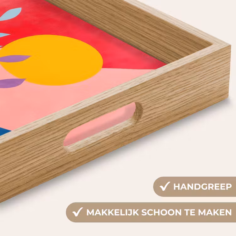 Dienblad - Bladeren - Zon - Abstracte vormen — 5