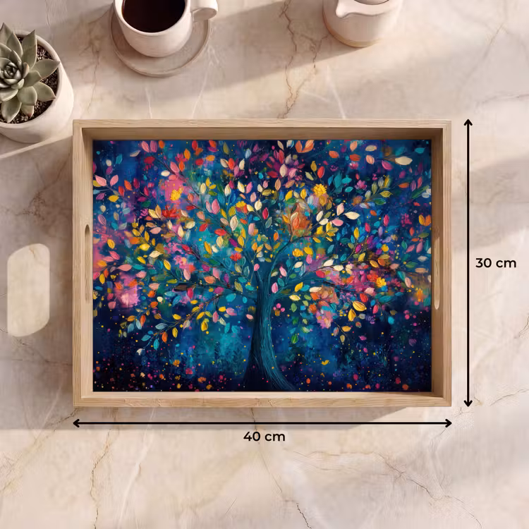 Dienblad - Kleurrijk - Boom - Magisch - Abstract — 9