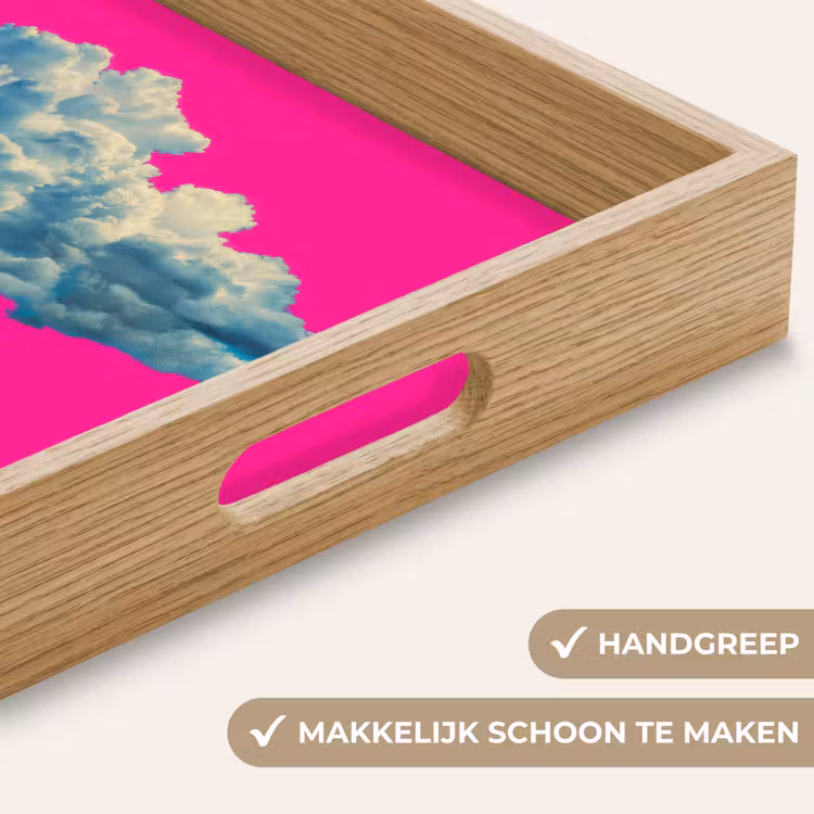 Dienblad - Man - Pak - Wolk - Roze — 5