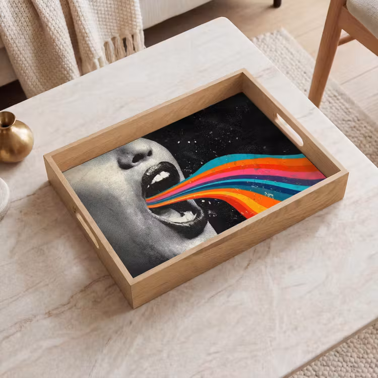 Dienblad - Mond - Golven - Regenboog — 2