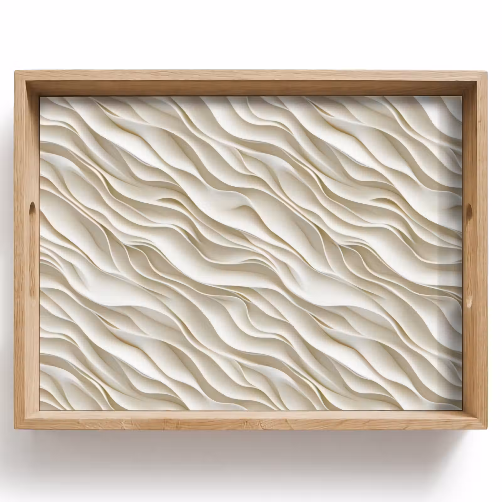 Dienblad - Golven - Wit - Minimalistisch — 1