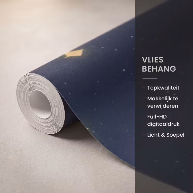 Behang - Planeet - Wolken - Sterren - Blauw — 3