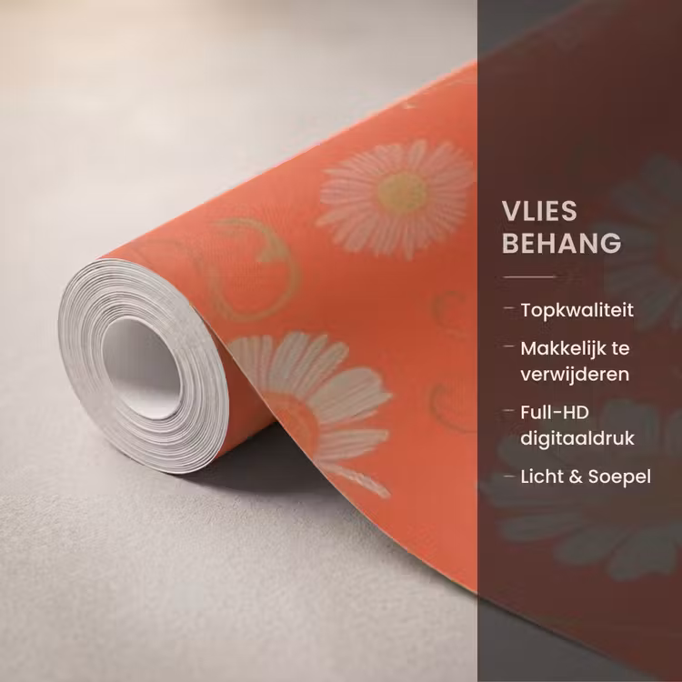 Behang - Vrouw - Kleurrijk - Dierenprint - Bloemen — 3