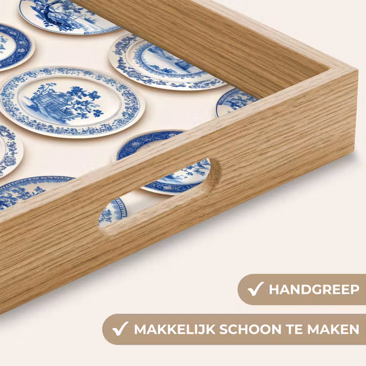 Dienblad - Borden - Bomen - Planten - Blauw — 5
