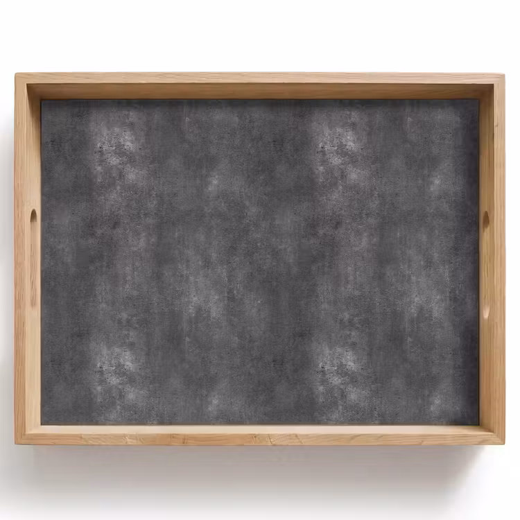 Dienblad - Donkergrijs - Ruw - Beton — 1