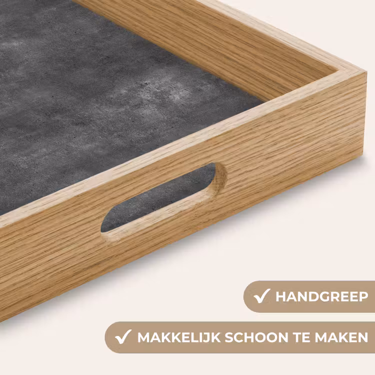 Dienblad - Donkergrijs - Ruw - Beton — 5