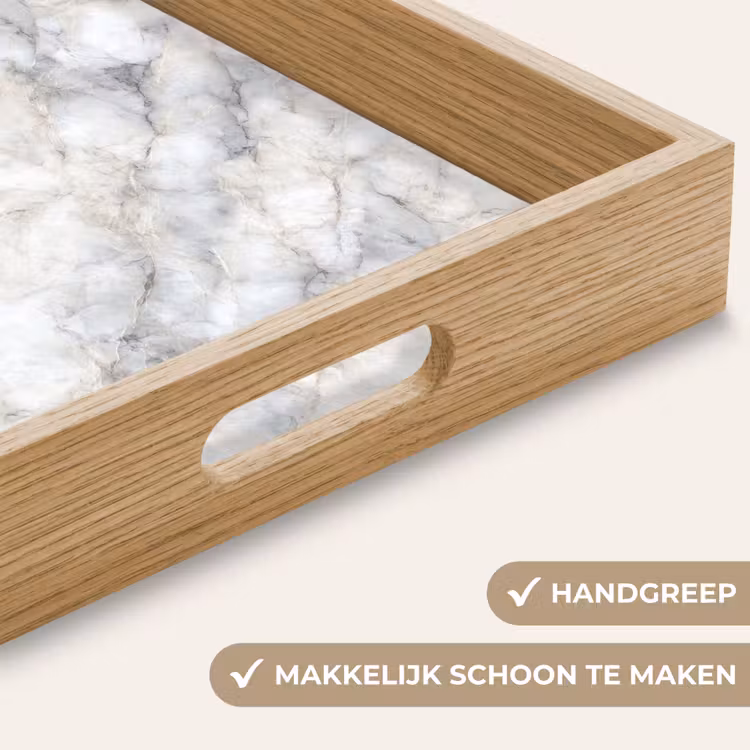 Dienblad - Grijs - Marmer - Gedetailleerd — 5