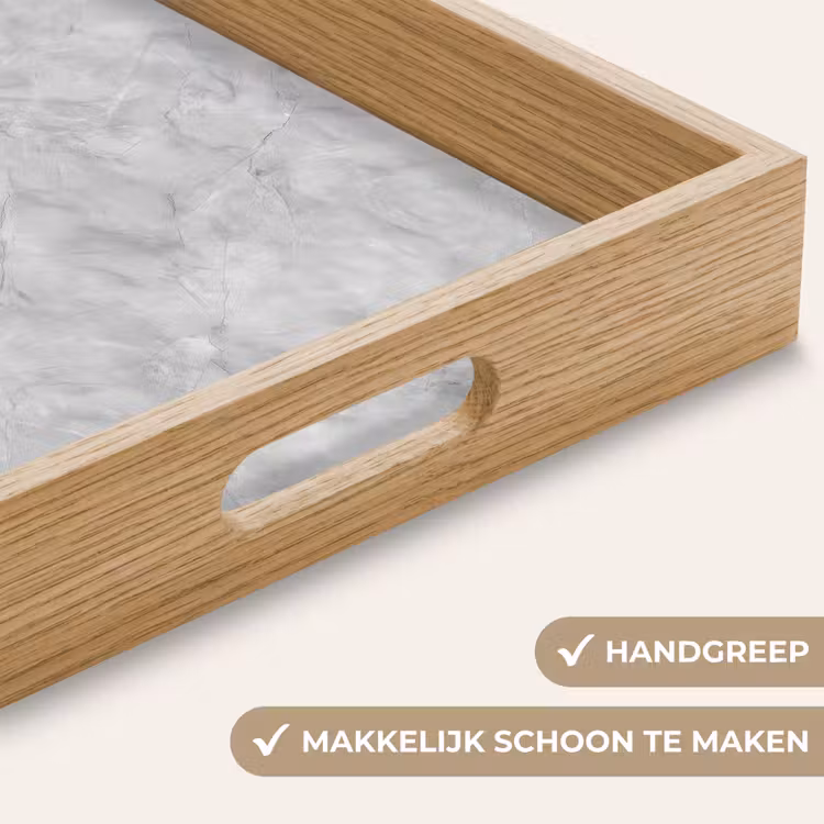 Dienblad - Grijs - Marmer - Mat — 5