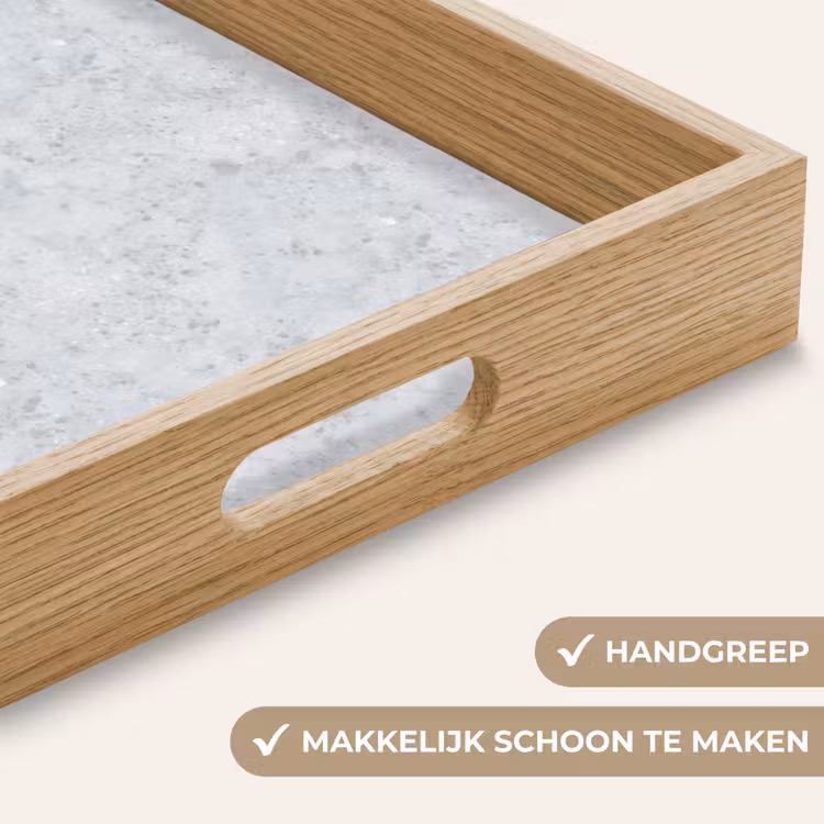 Dienblad - Grijs - Terrazzo-effect - Beton — 5