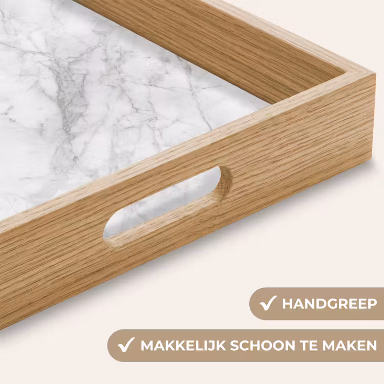Dienblad - Klassiek - Marmer - Grijs — 5
