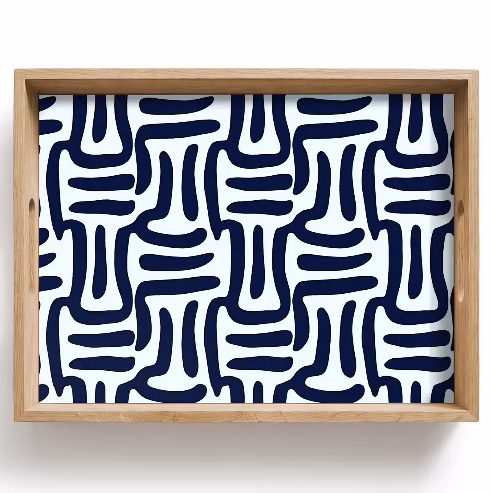 Dienblad - Abstract - Modern - Blauw — 1
