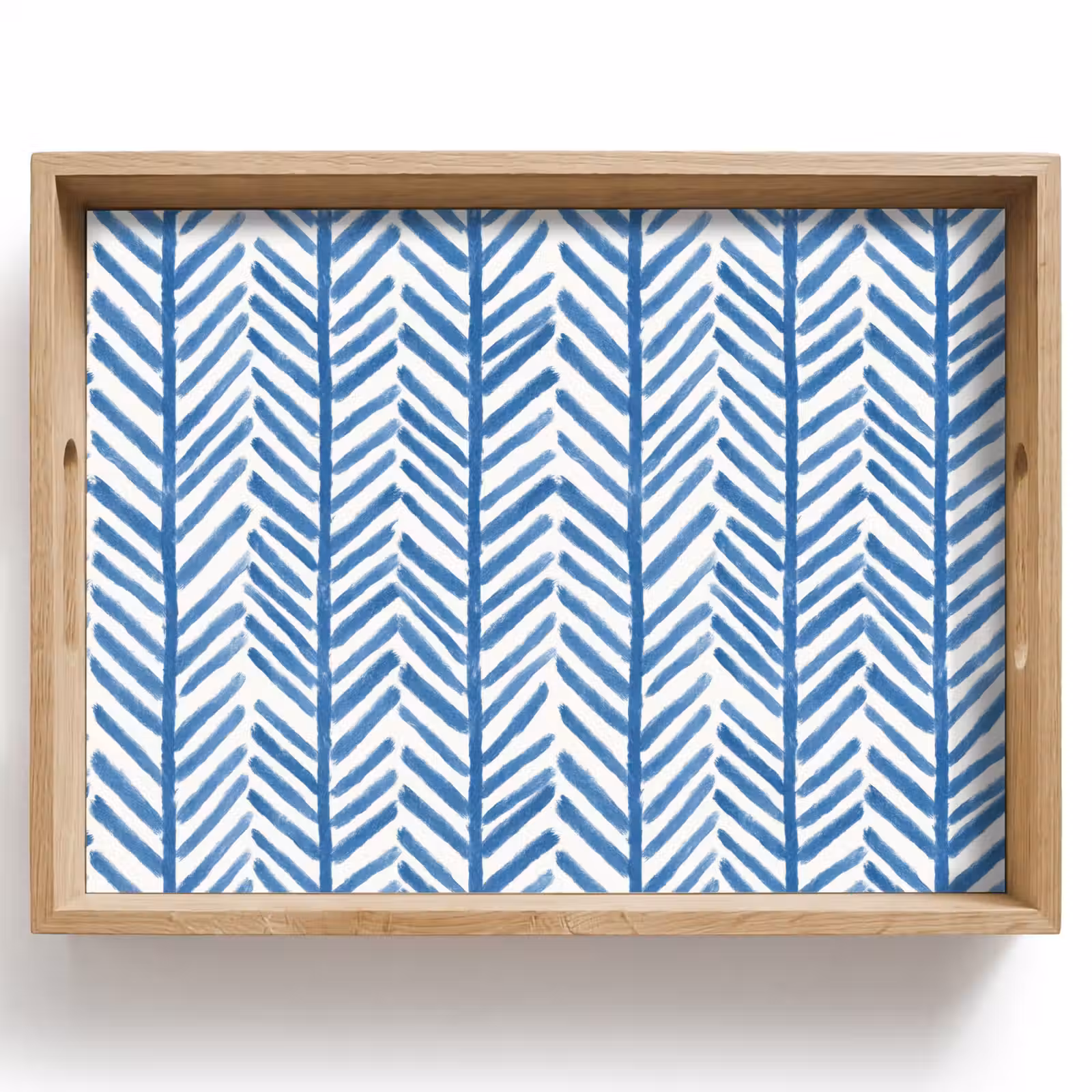 Dienblad - Patroon - Streep - Blauw — 1