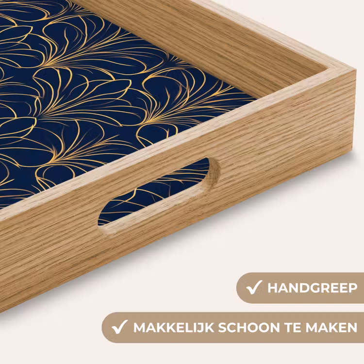 Dienblad - Deco - Waaier - Blauw — 5