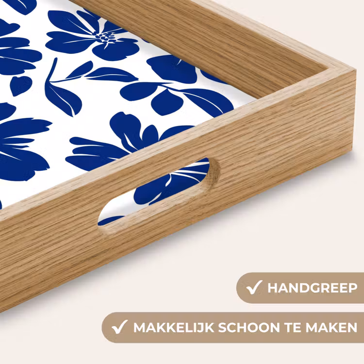 Dienblad - Floraal - Modern - Blauw — 5