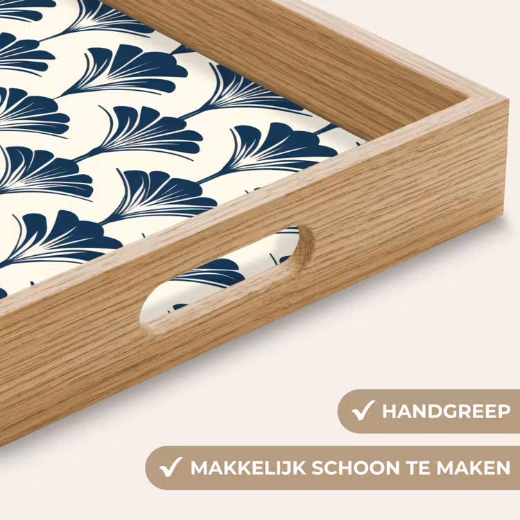 Dienblad - Klassiek - Motief - Blauw — 5