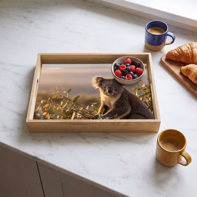 Dienblad - Koala - Bladeren - Ochtendlicht — 4